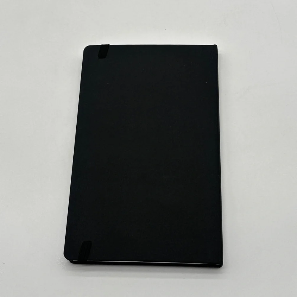 Google‎ Black Hardcover Lined Notebook Journal Elastic Closure Tech Swag